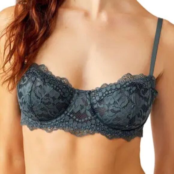 NWOT Free People Maya Convertible Underwire Bra Lace Semi Sheer Adjustable Strap - Picture 9 of 9